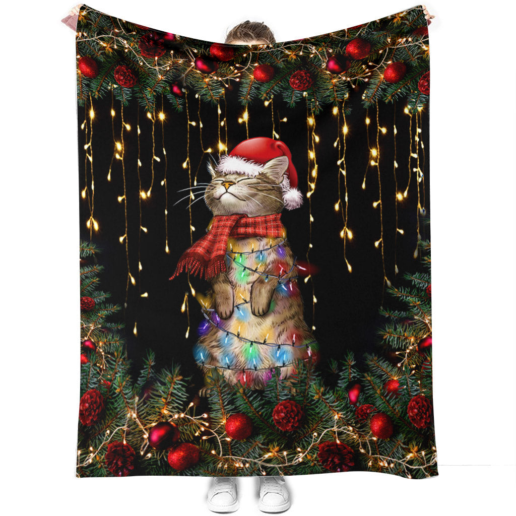 Meowy Christmas Cat Blanket 0622