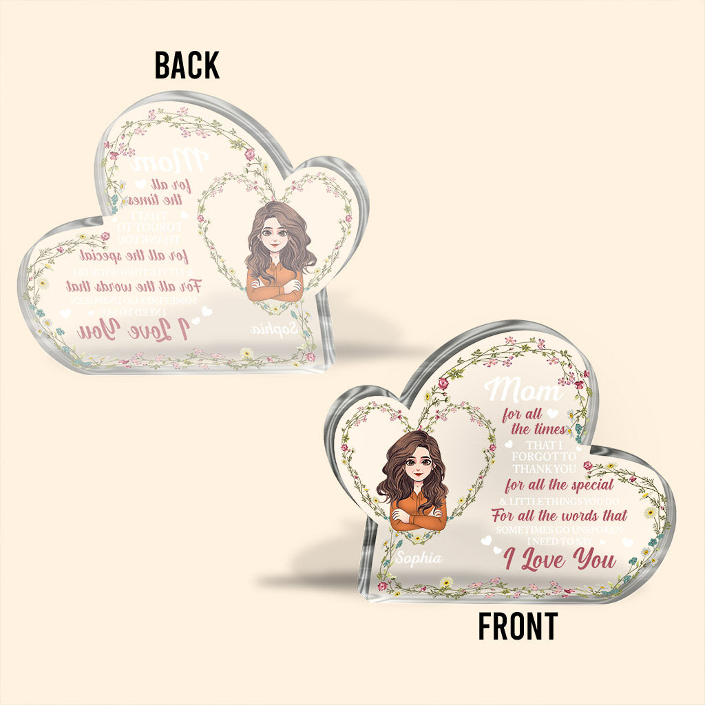 Reasons Why I love Being A Nana - Personalized Mother's day Grandma Custom Shaped Acrylic Plaque