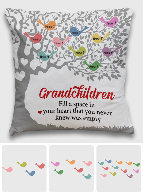 Grandma Family Tree - Personalized Mother's Day Grandma Throw Pillow