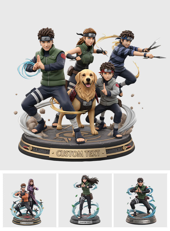 Ninja Figure Custom From Any Photo - Personalized Ninja Village Custom Shaped Acrylic Plaque