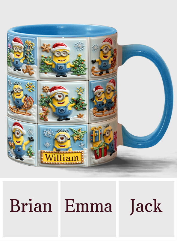 Funny Yellow Christmas Crew - Personalized Accent Mug
