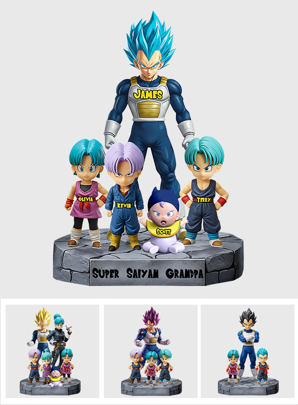 Super Saiyan Grandpa - Personalized Seven Balls Custom Shaped Acrylic Plaque