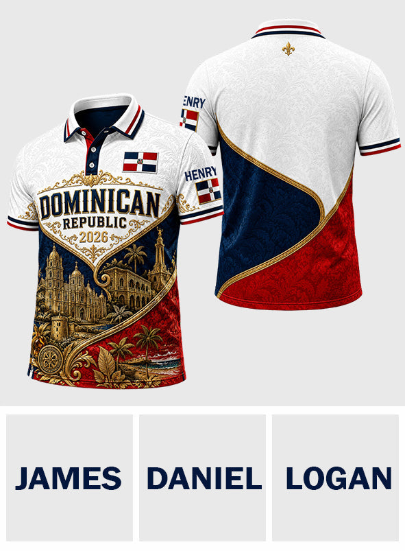Proud Dominican Republic - Personalized Expats Polo Shirt