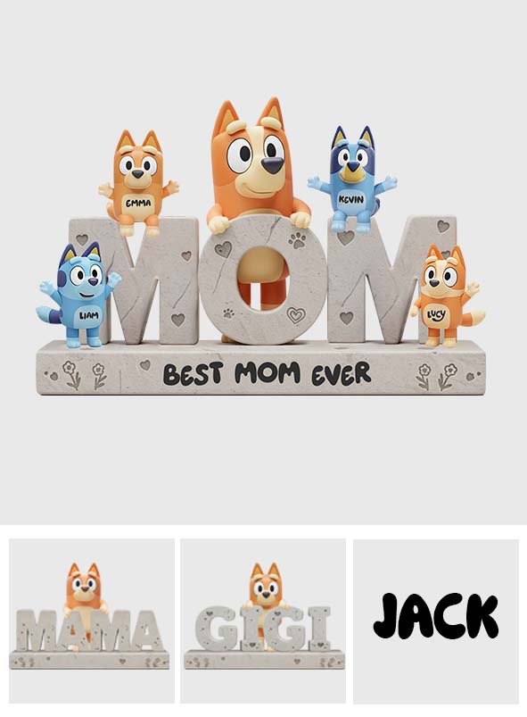 We Love You Mom - Personalized Mother Custom Shaped Acrylic Plaque