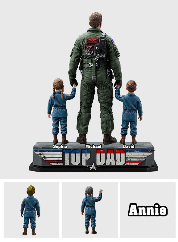 Top Dad - Personalized Top Gun Custom Shaped Acrylic Plaque