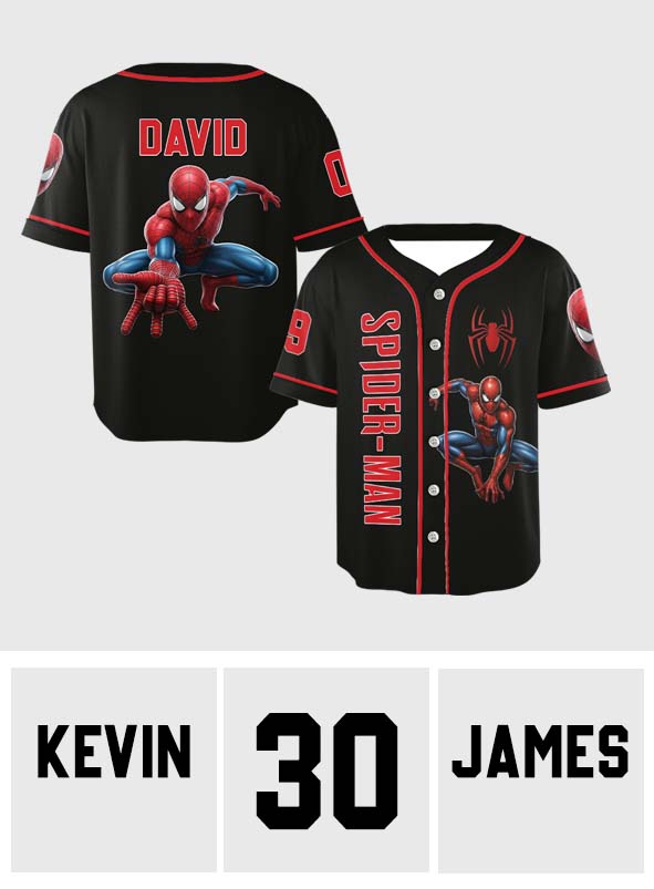 Super Kids - Personalized Kid Baseball Jersey