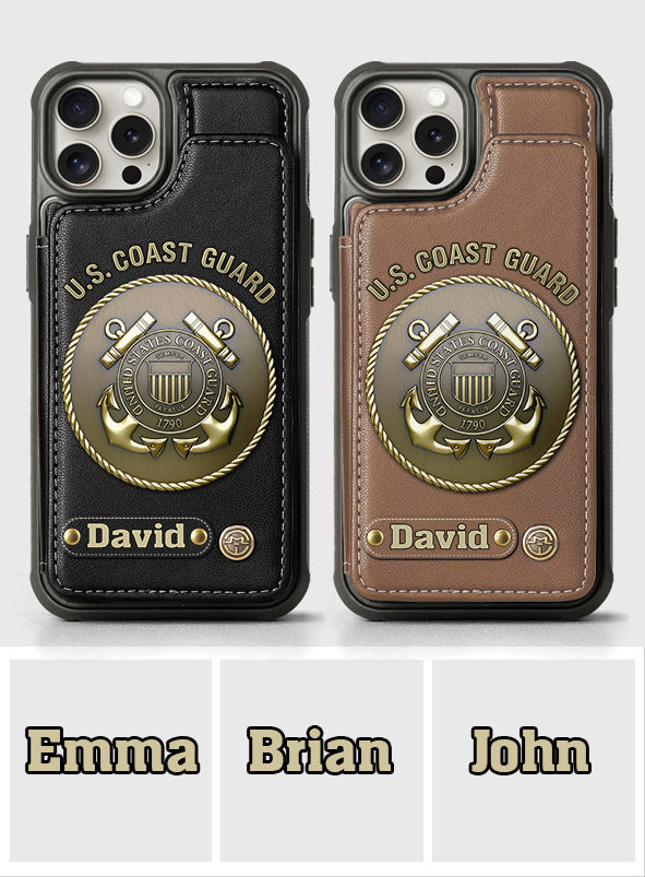 Honor Respect Devotion To Duty - Personalized Veteran Wallet Phone Case
