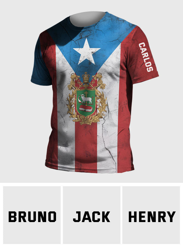 Puerto Rico Pride - Personalized Expats All Over Shirt