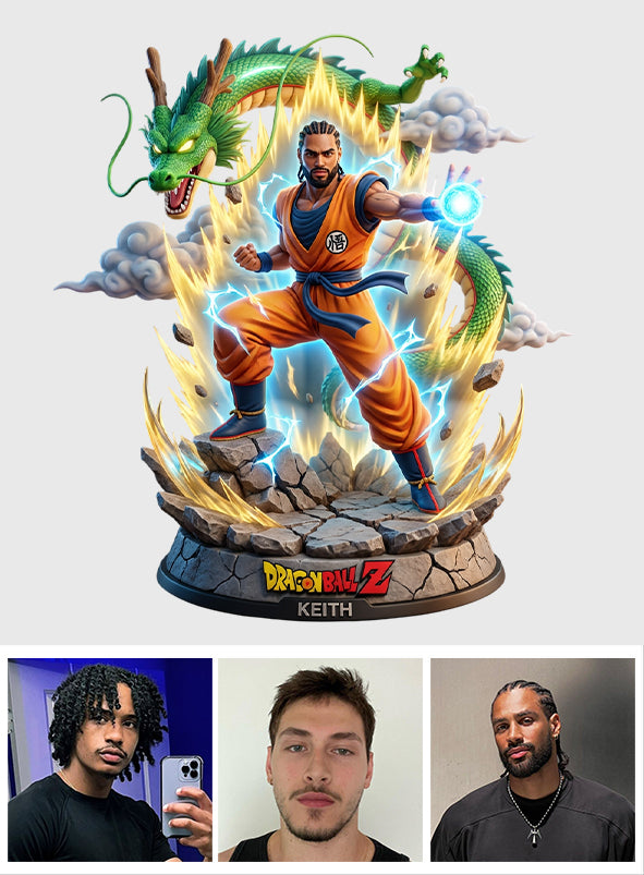 Custom Any Photo The Dragon Hero - Personalized Seven Balls Custom Shaped Acrylic Plaque