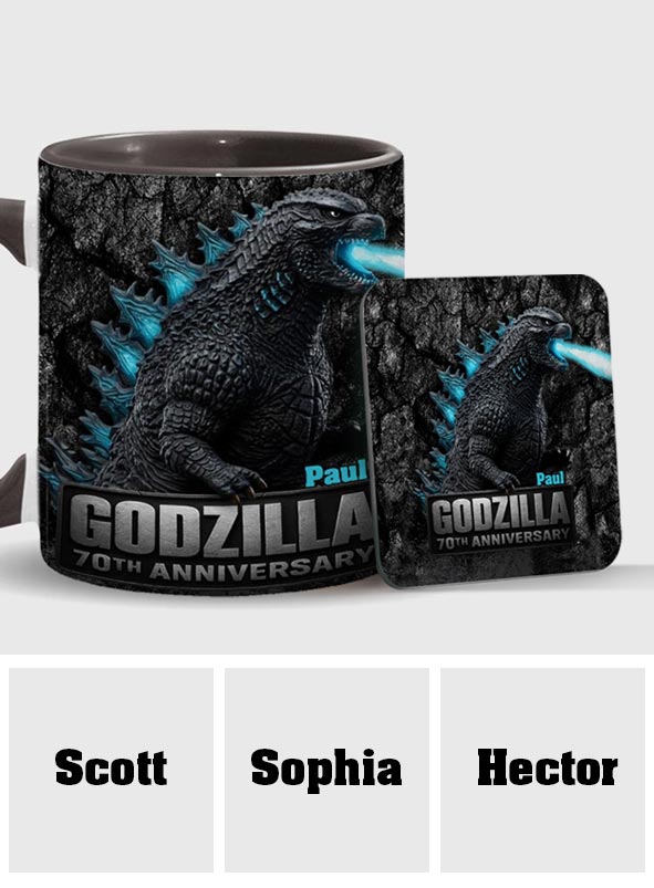 70th Anniversary - Personalized Giant Monster Accent Mug