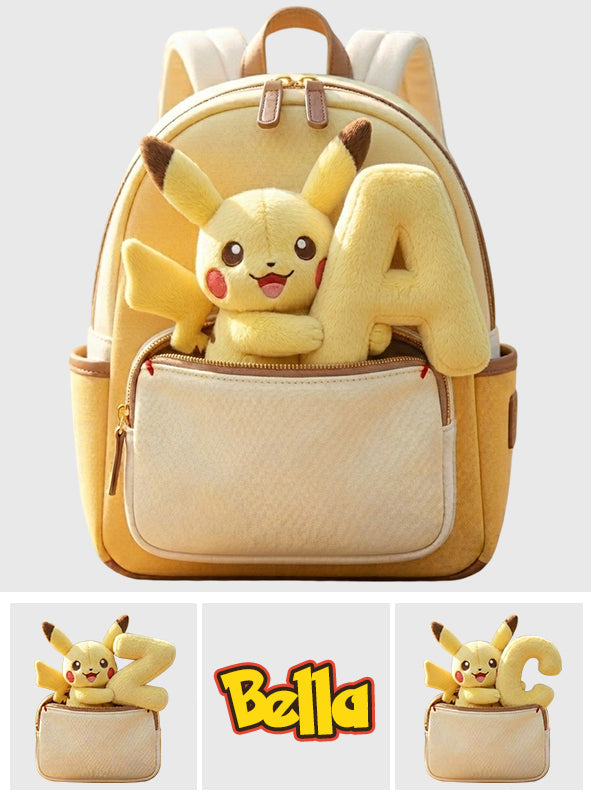 Always Have Your Back - Personalized Monster Trainer Changeable Leather Patch Backpack