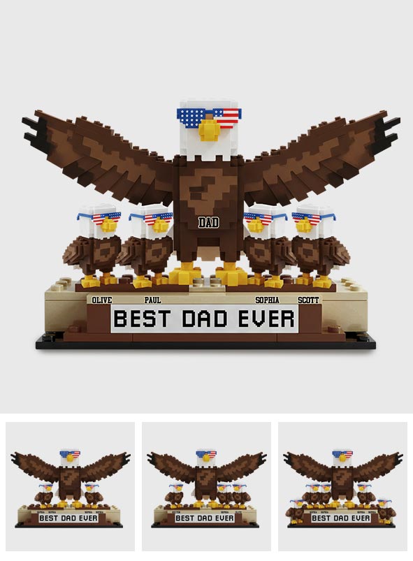 Best Dad Ever - Personalized Father Custom Shaped Acrylic Plaque