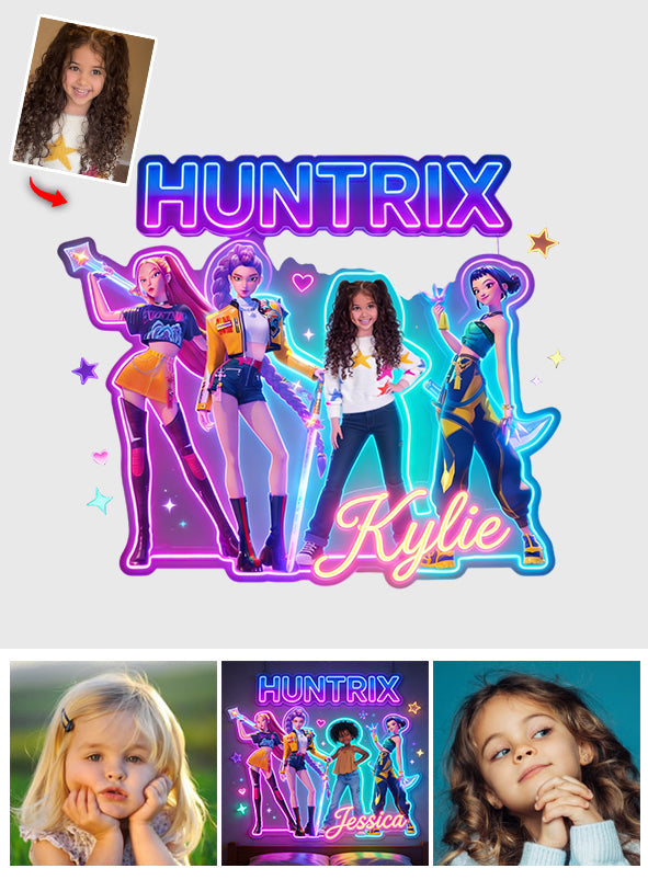 Musical K-Pop Movie Fan - Personalized Kid LED Light Acrylic Sign