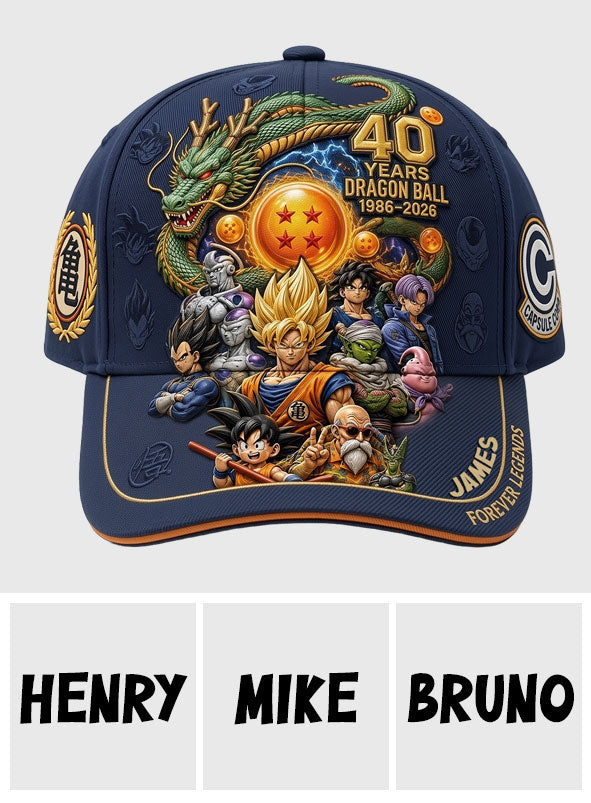 Forever Legend 40th Anniversary - Personalized Seven Balls Classic Cap