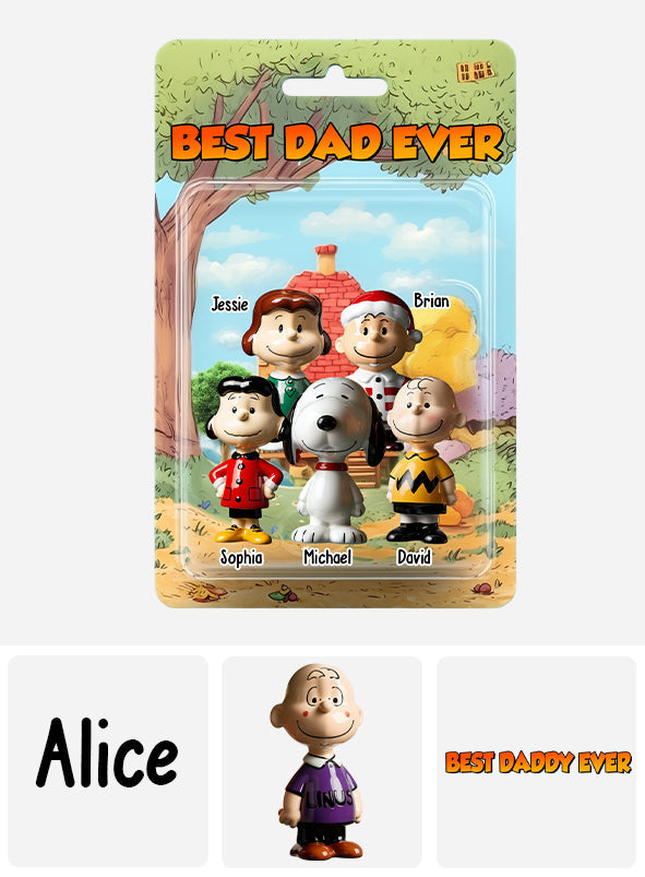 Best Dad Ever - Personalized Custom Shaped Acrylic Plaque