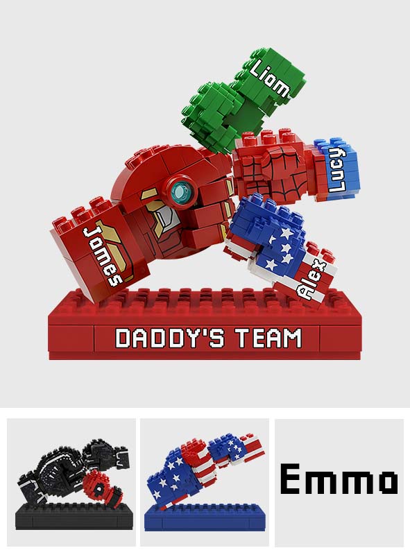Daddy's Team - Personalized Father Custom Shaped Acrylic Plaque