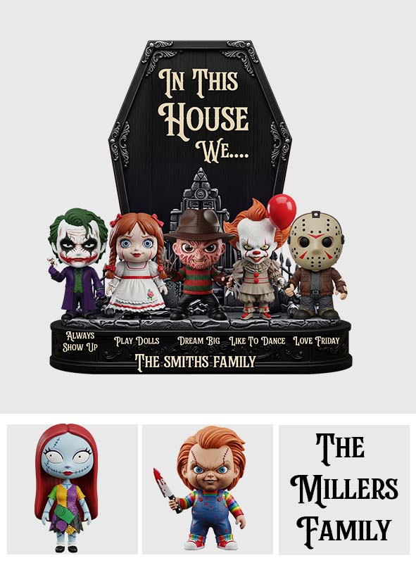 In This House We - Personalized Custom Shaped Acrylic Plaque