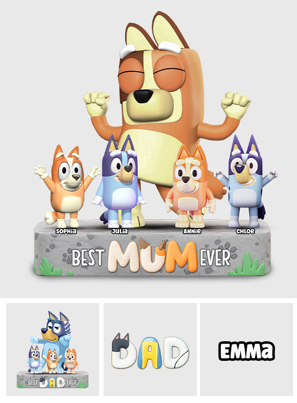 Cool Mum And Dad - Personalized Mother Custom Shaped Acrylic Plaque