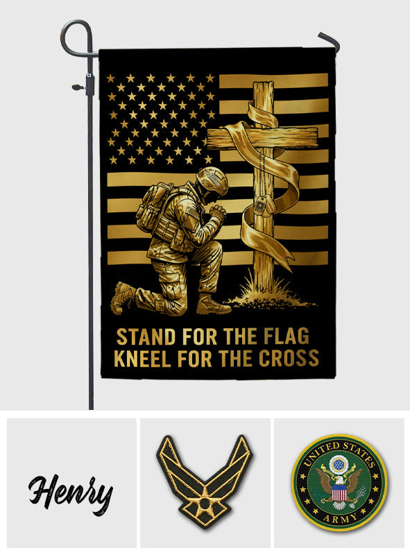 Military Faith - Personalized Veteran Garden Flag