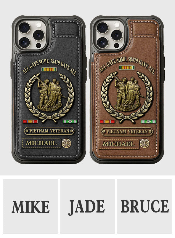 All Gave Some - Personalized Veteran Wallet Phone Case