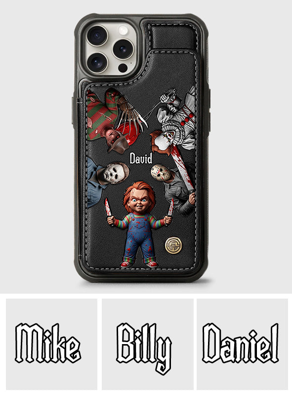 Horrors Characters - Personalized Horror Character Wallet Phone Case
