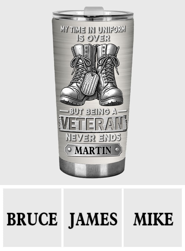 Proud Veteran - Personalized Veteran Tumbler