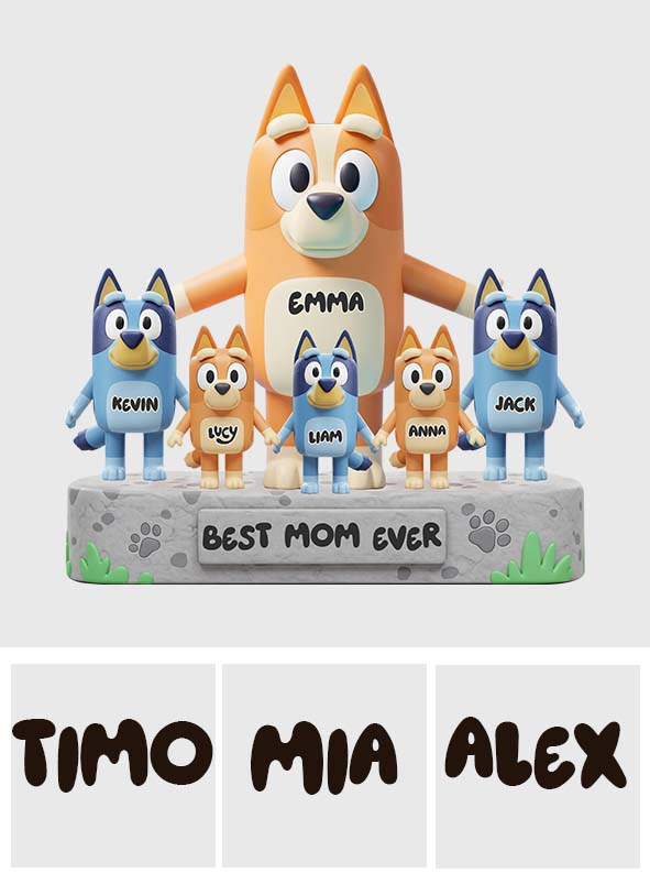 Best Mom Ever - Personalized Mother Custom Shaped Acrylic Plaque