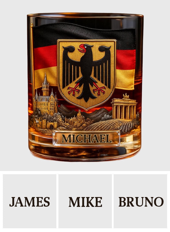 Gift For German - Personalized Expats Whiskey Decanter Set