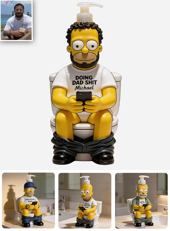 Doing Dad Sh*t - Personalized Cartoon Family Pump Dispenser