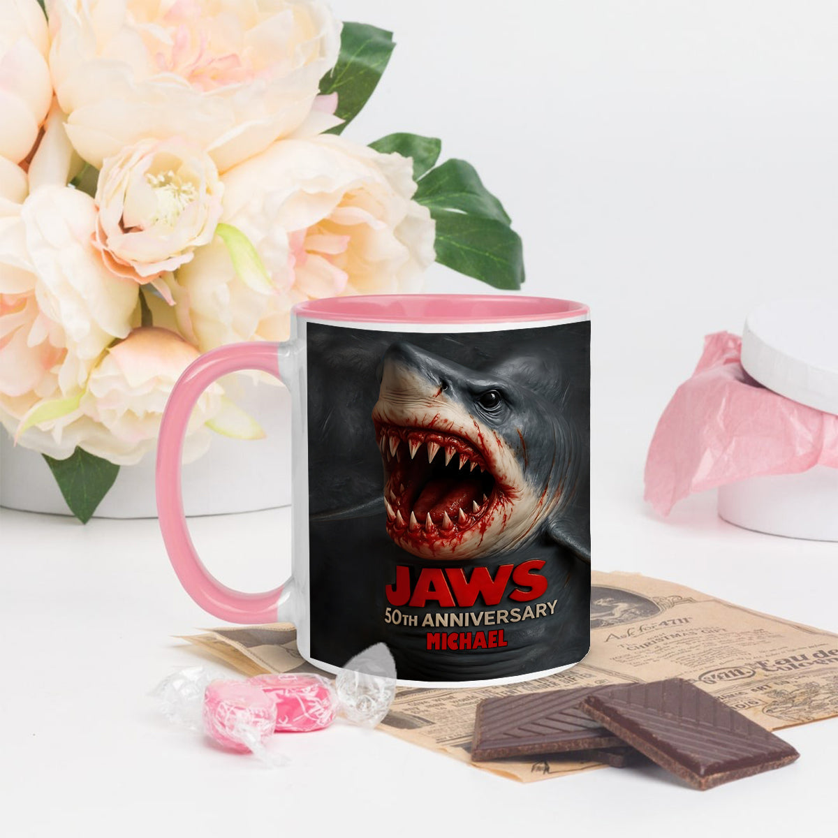Scary Clown - Personalized Bottom Printed Accent Mug