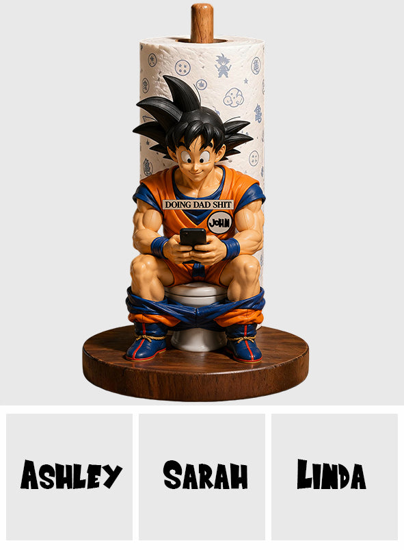 Doing Dad Shit - Personalized Seven Balls Paper Towel Stand