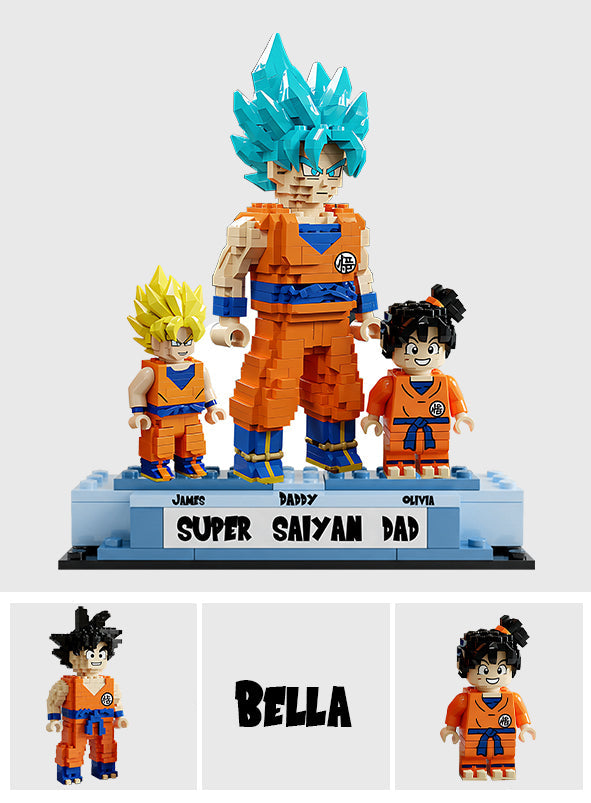 Super Dad - Personalized Seven Balls Shaped Building Blocks