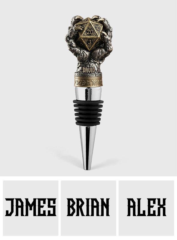 Drink And Dice - Personalized DD Lover Bottle Stopper