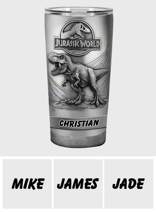Dinosaur World - Personalized Dinosaur Tumbler