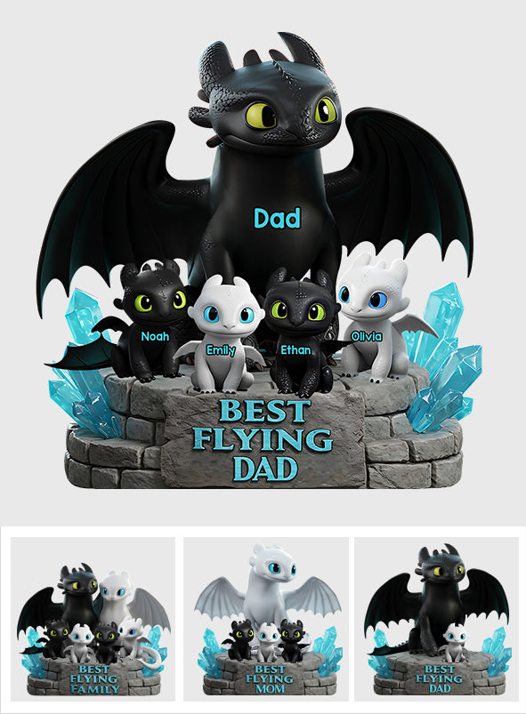 Best Flying Family - Personalized Custom Shaped Acrylic Plaque