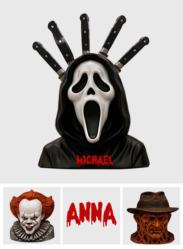 Halloween Nightmare - Personalized Horror Character Acrylic Knife Holder