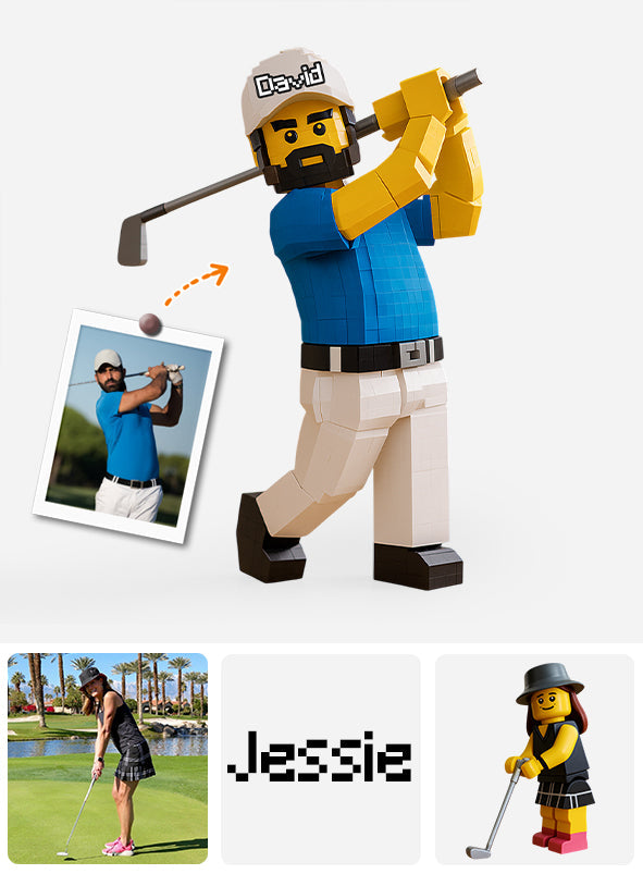 Gift For Golfer - Personalized Golf Custom Shaped Acrylic Plaque