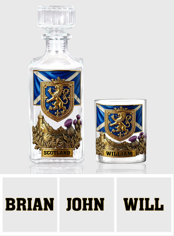 Proud Scotland - Personalize Expats Whiskey Decanter Set