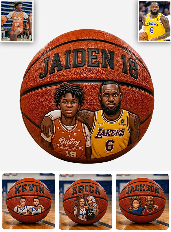 Any Photo The Best Player - Personalized Basketball Multi-Sport Ball