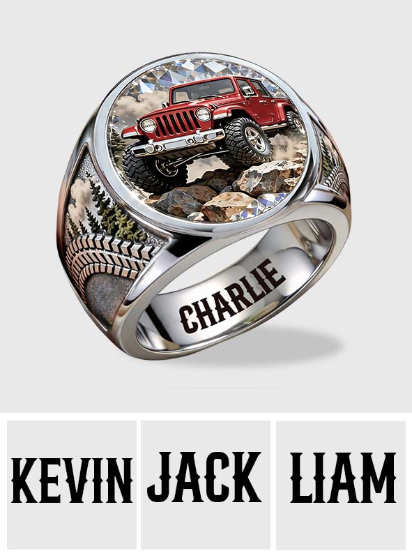 Off Road Car - Personalized Car Signet Ring