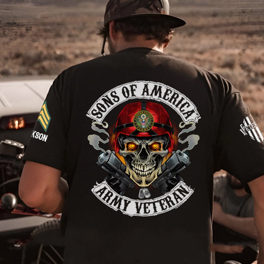 Proud Veteran - Personalized Veteran All Over Shirt