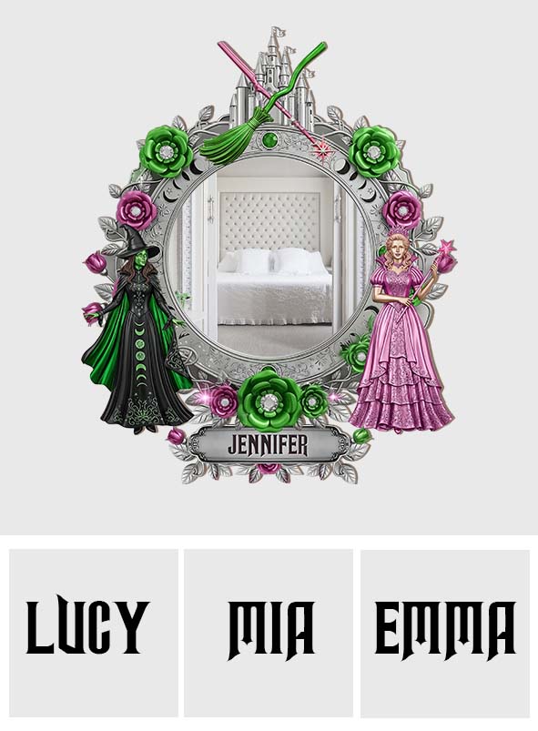 Changed For Good - Personalized Green and Pink Wall Hanging Mirror