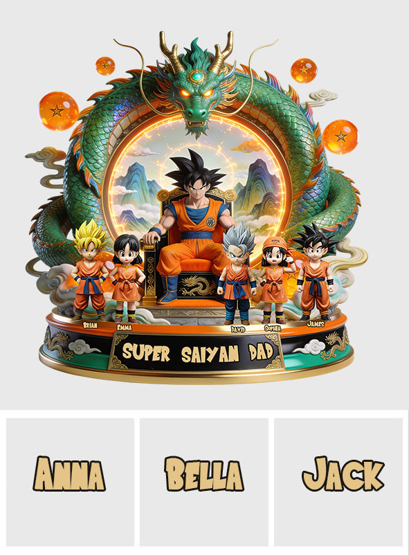 Strong Papa - Personalized Seven Balls Custom Shaped Acrylic Plaque
