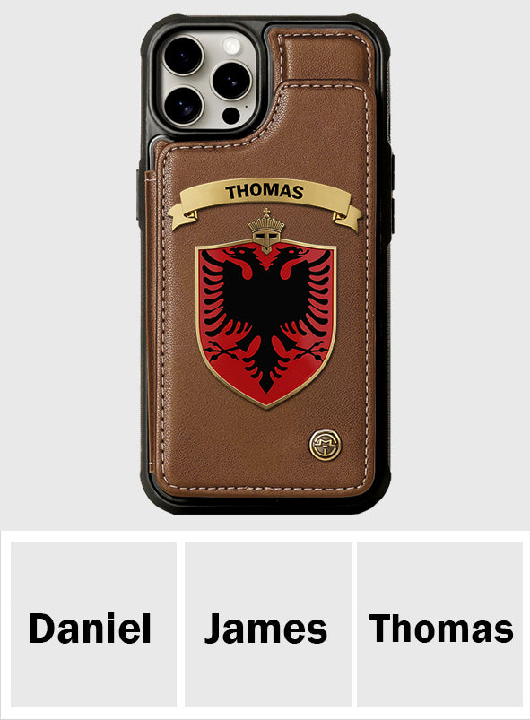 Proud Albania - Personalized Expats Wallet Phone Case