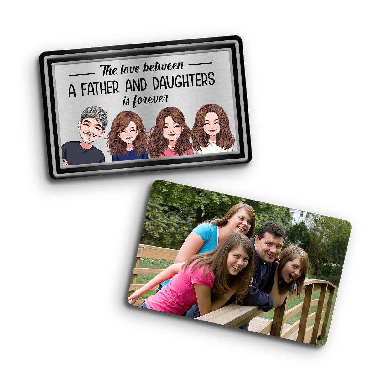 The Love Between - Personalized Father Wallet Insert Card