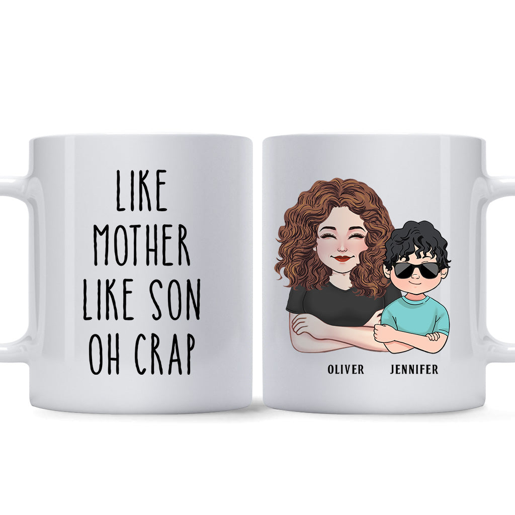 Like Father Like Son - Gift for dad, dad, son - Personalized Mug