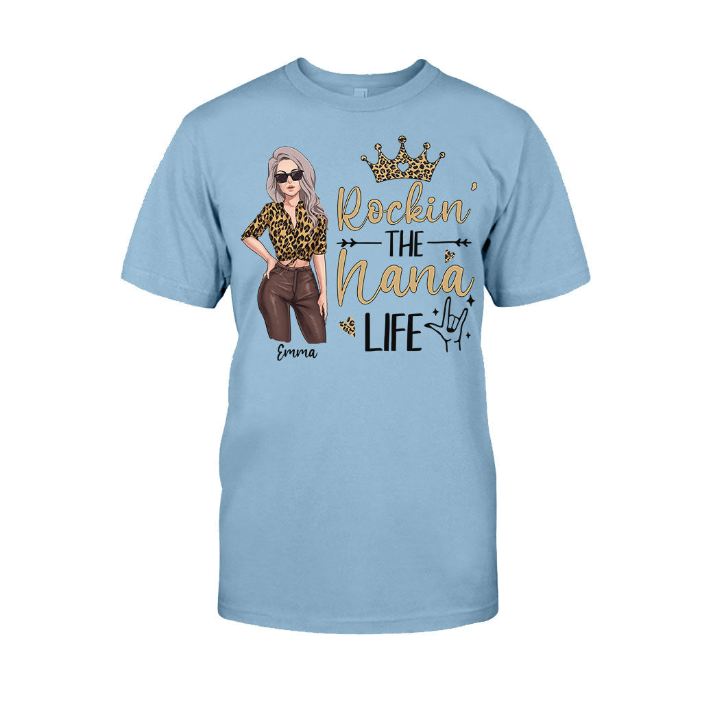 Rocking The Grandma Life - Personalized Mother's Day Grandma T-shirt and Hoodie