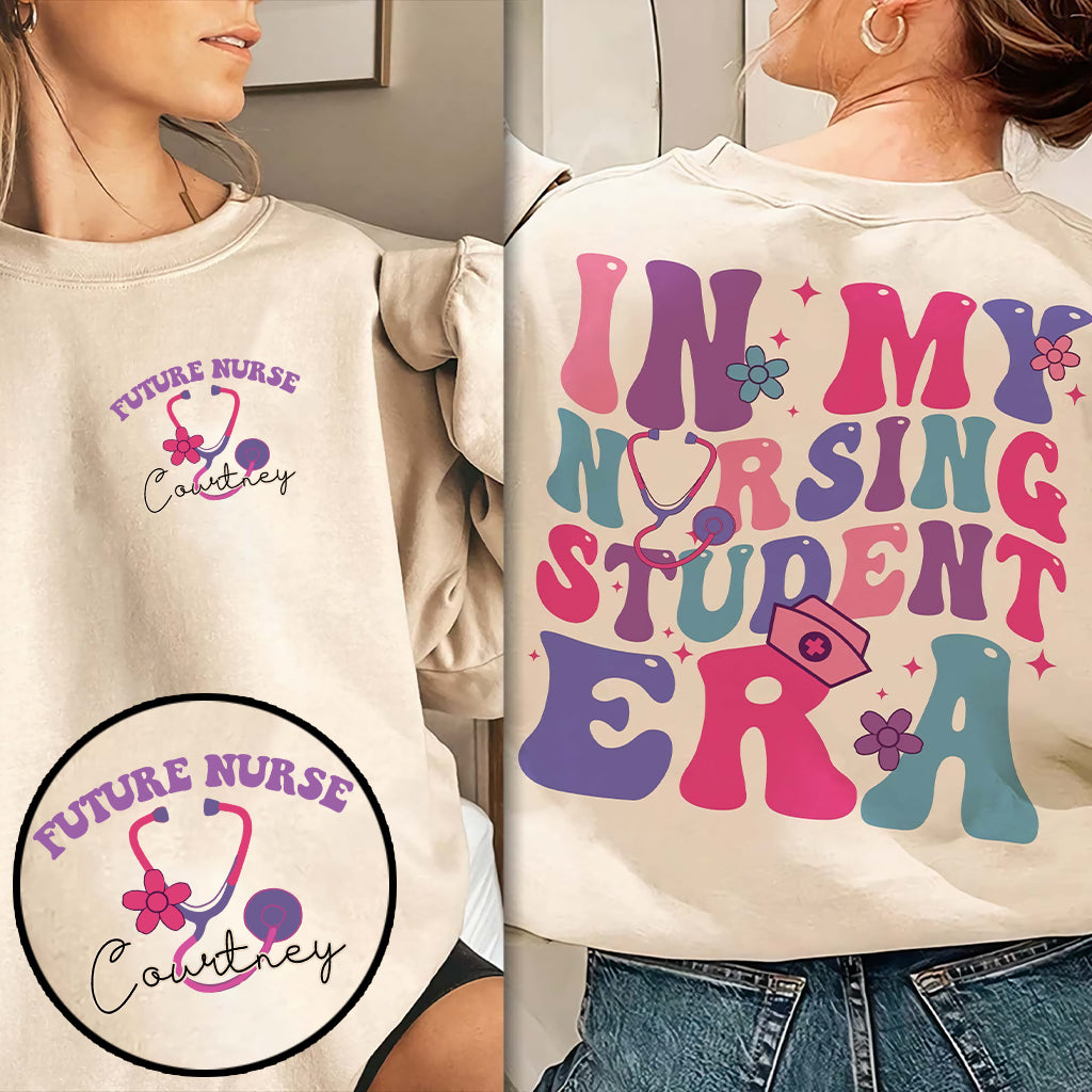 In My Nursing Student Era - Personalized Nurse All Over Shirt