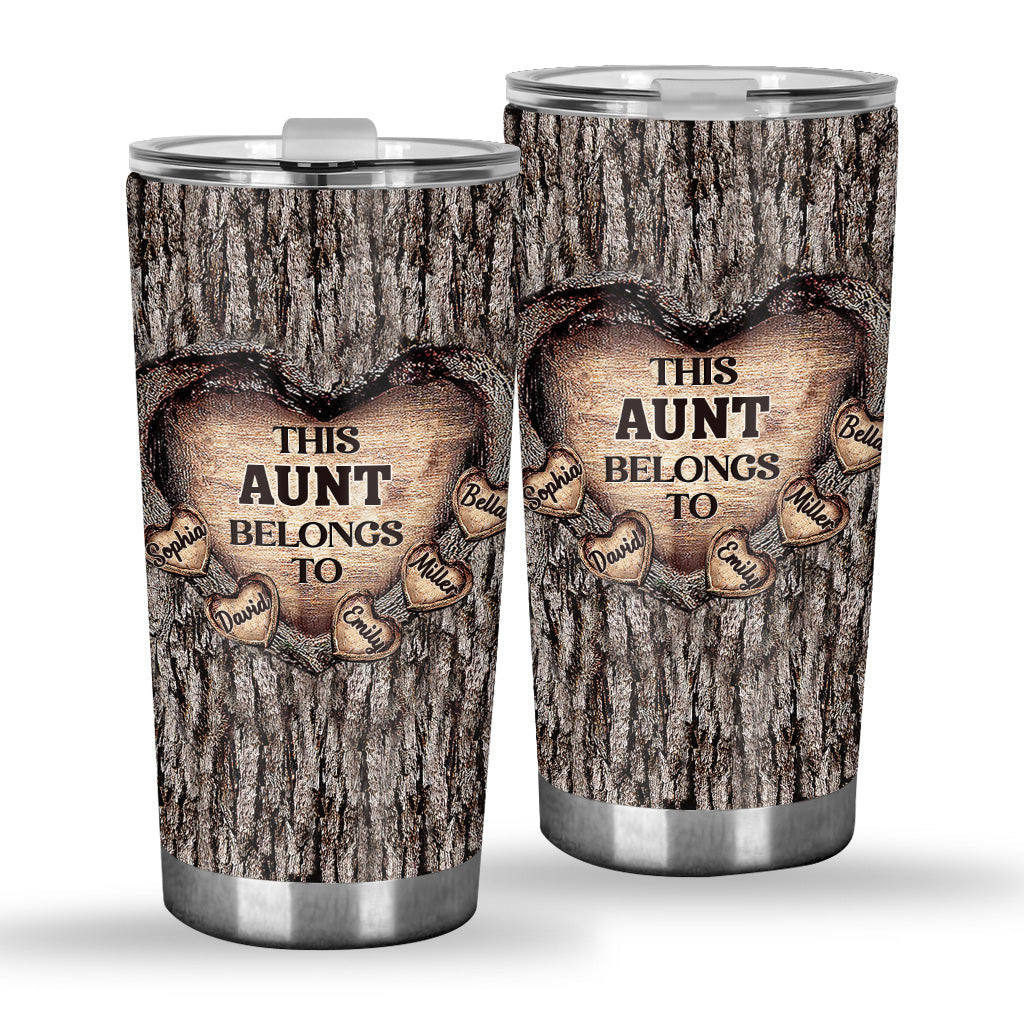 Dad's Heart - Gift for dad, grandma, grandpa, mom, uncle, aunt, brother, sister - Personalized Tumbler