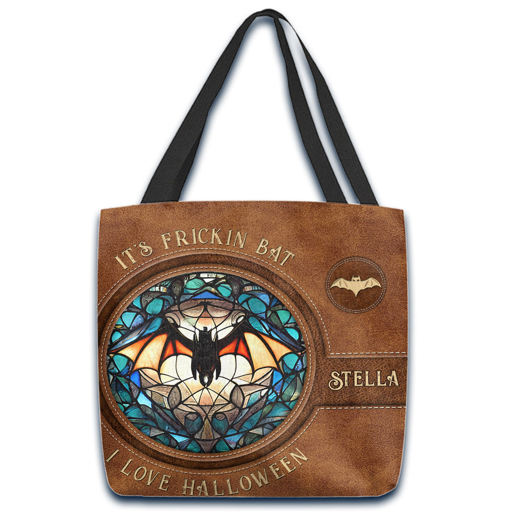 It's Frickin' Bat I Love Halloween - Personalized Witch Tote Bag